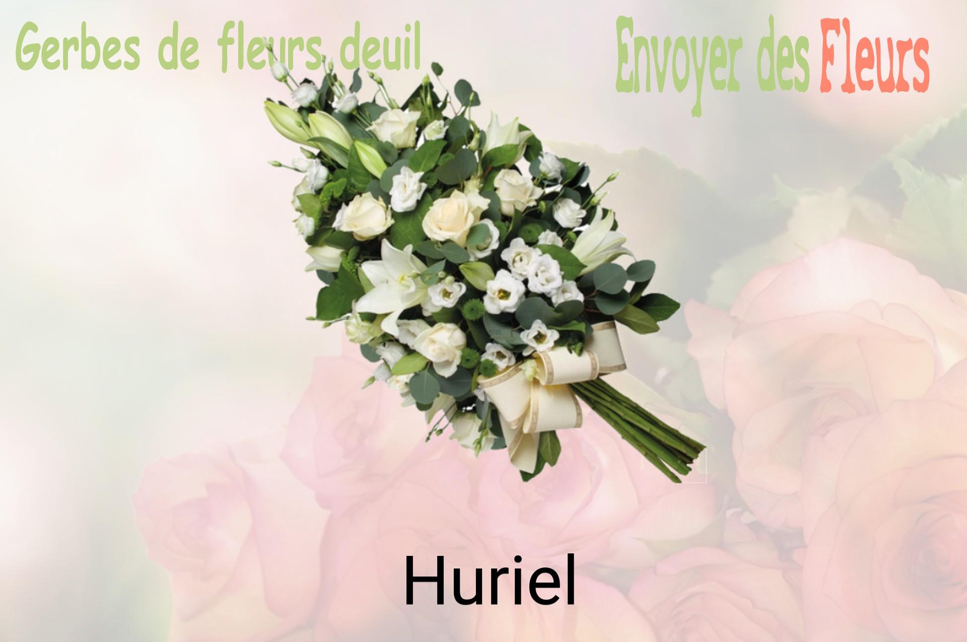Gerbe de fleurs de deuil livrée à Huriel